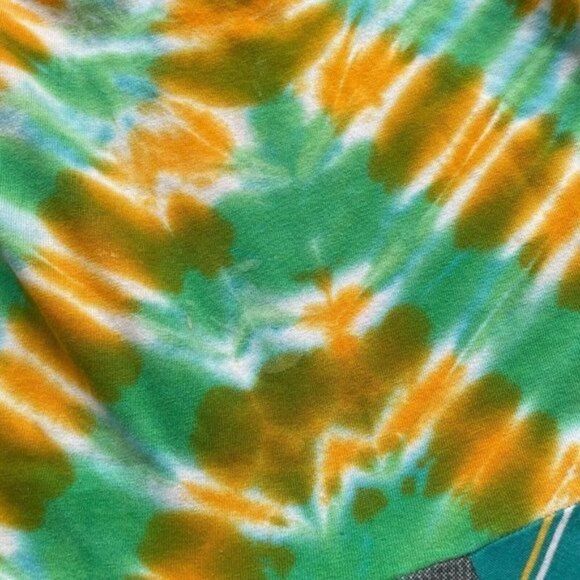 CourtneyCourtney Girls Green Dress 7/8 Sleeveless Halter Twirly Tie Dye Handmade - Picture 8 of 8